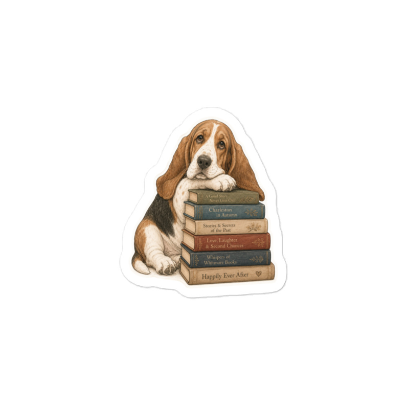 Beau & Books Kiss-cut vinyl decals – 4″×6″, Satin