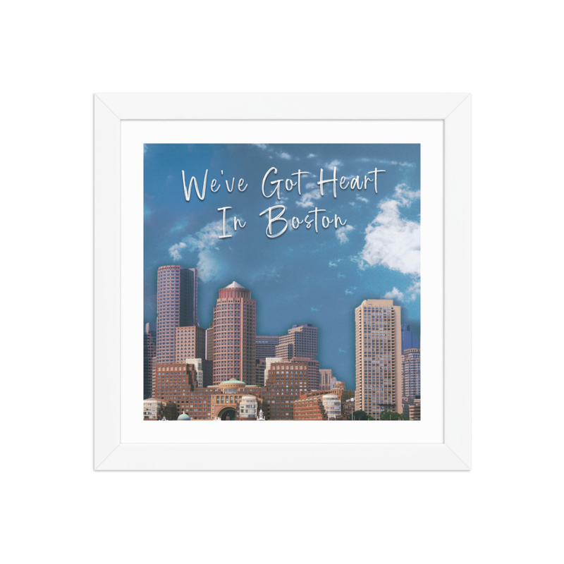 We've Got Heart in Boston Framed photo paper poster 