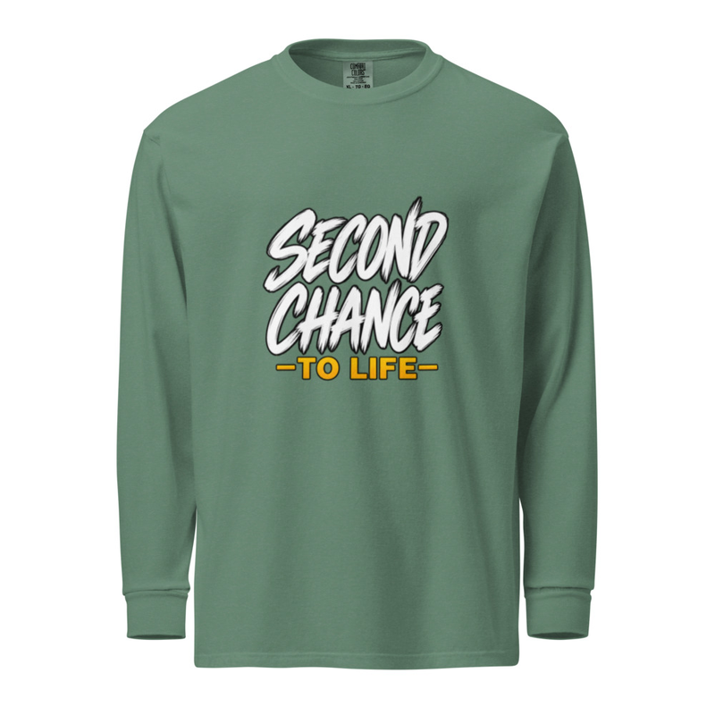 Fall. Rise. Repeat. Long-Sleeve Tee – XL, Light Green