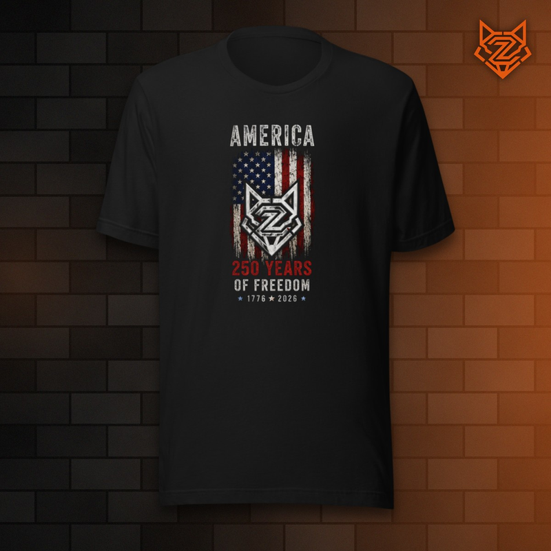 America's 250th — Stars & Stripes 250 | Double-Sided Tee — Front