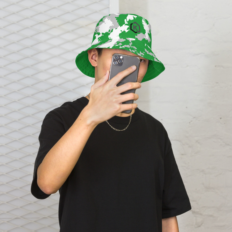 Kicxs Reversible Bucket Hat - Kelly Green