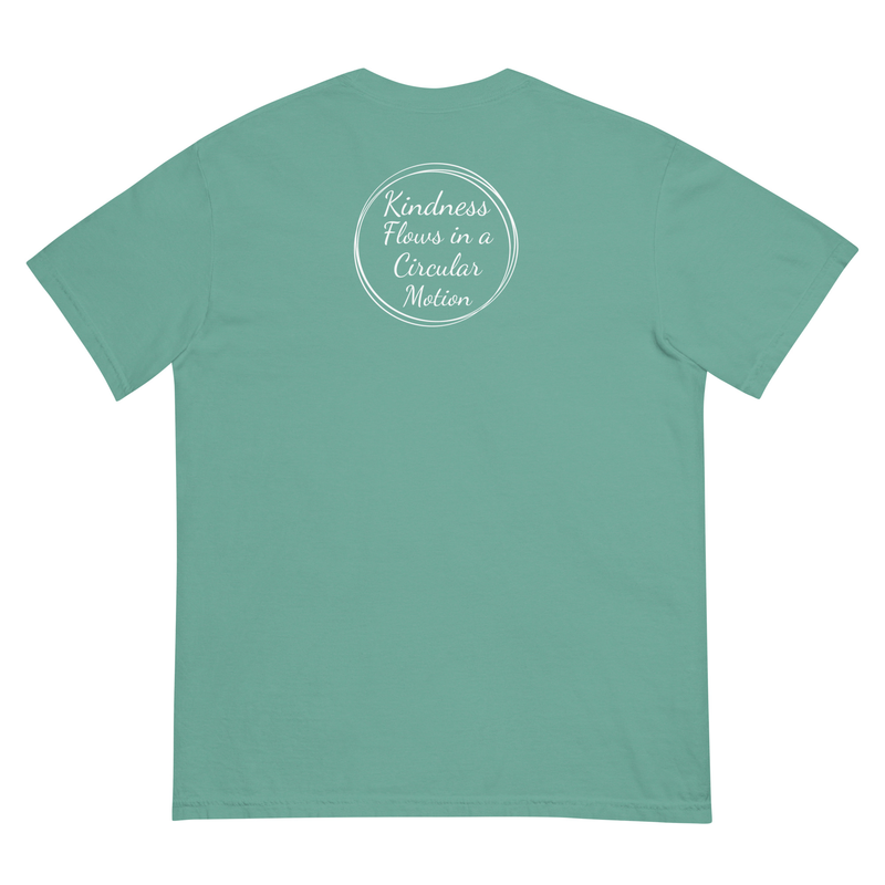 Kindness Flows Back Print Unisex heavyweight tee