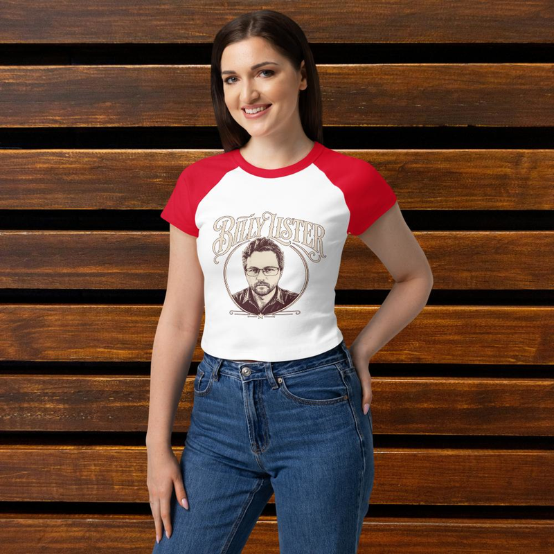 Billy Lister | Women’s micro rib raglan baby tee