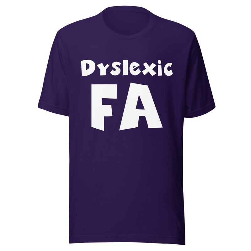 Dyslexic FA – S, Team Purple