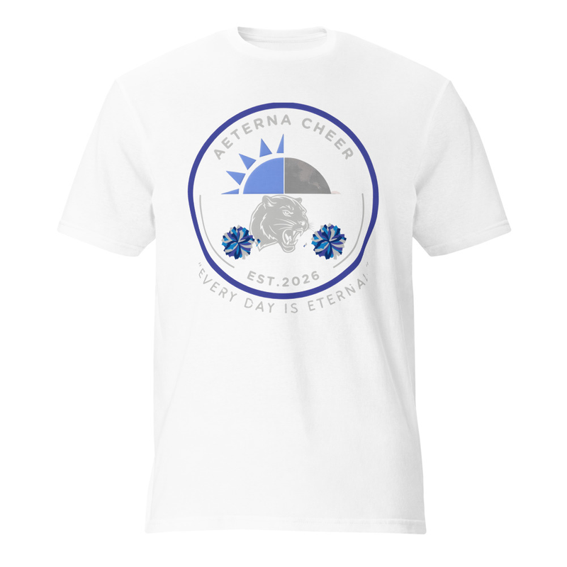 Aeterna Cheer Short-Sleeve T-Shirt – S, White