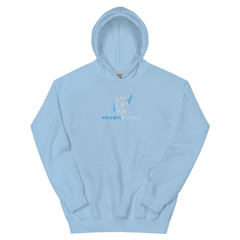 #CashSquad Embroidered Hoodie v.1 – M, Light Blue