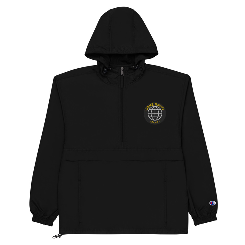 Senz Gang x Embroidered Champion Packable Jacket Senz Gang x Embroidered Champion Packable Jacket
