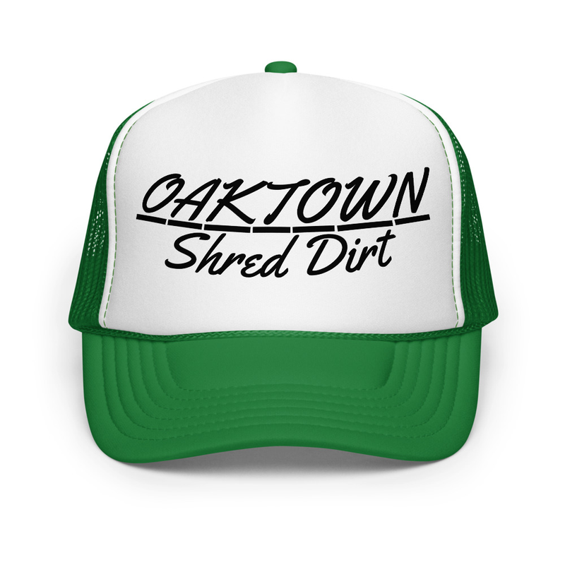 Foam Trucker Hat Black Text