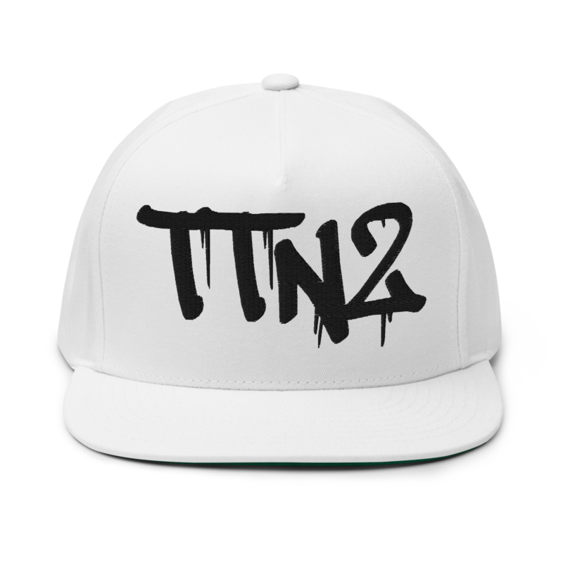 TTN2 BLACK TXT SNAPBACK – One size, White