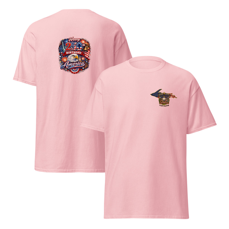 Happy Birthday 250th Unisex classic tee – S, Light Pink