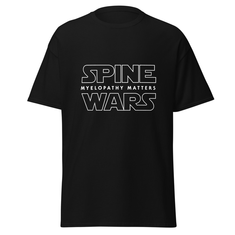 Spine Wars Myelopathy Matters White Print T