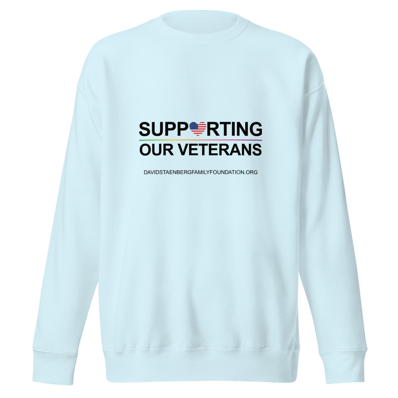 Unisex Premium Sweatshirt | Veteran's Day v1 – XL, Sky Blue