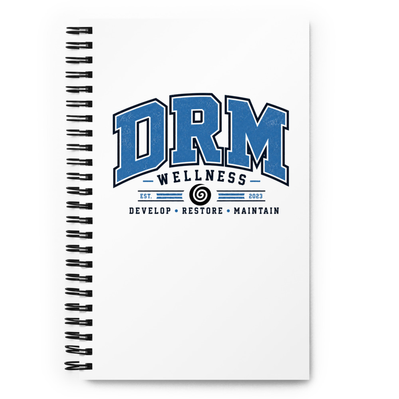 DRM Athletics Varsity spiral notebook | Develop. Restore. Maintain.