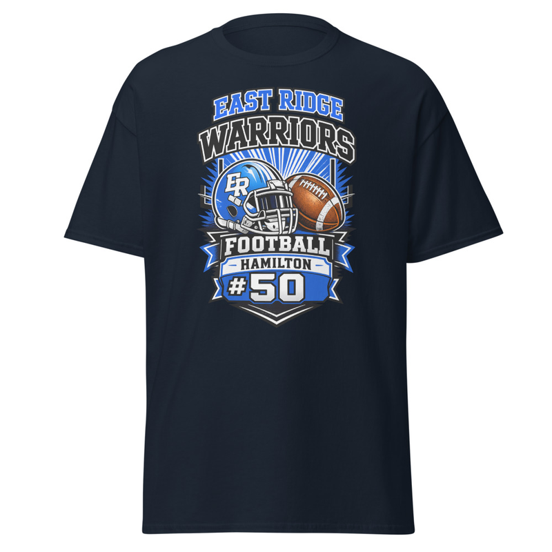 East Ridge Warriors Football Adult Shirt | 26-011-PNN-Hamilton-50