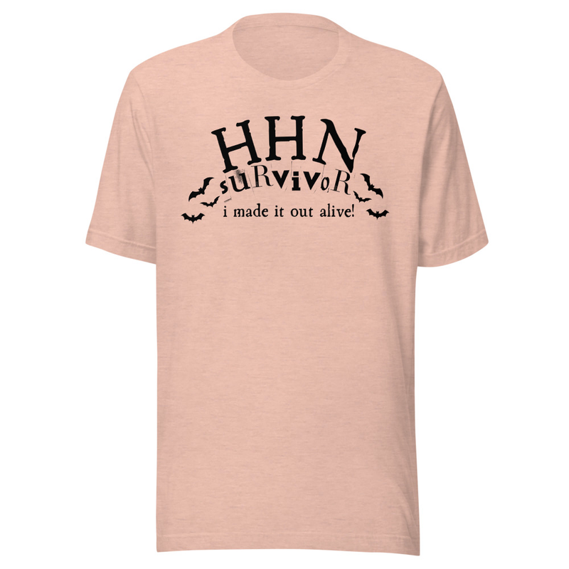 Horror Survivor Tee – L, Heather Prism Peach