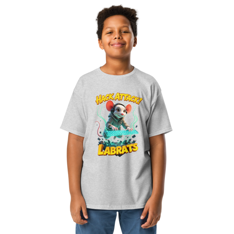 Byte C Cheddar Hack Attack Kids T-Shirt