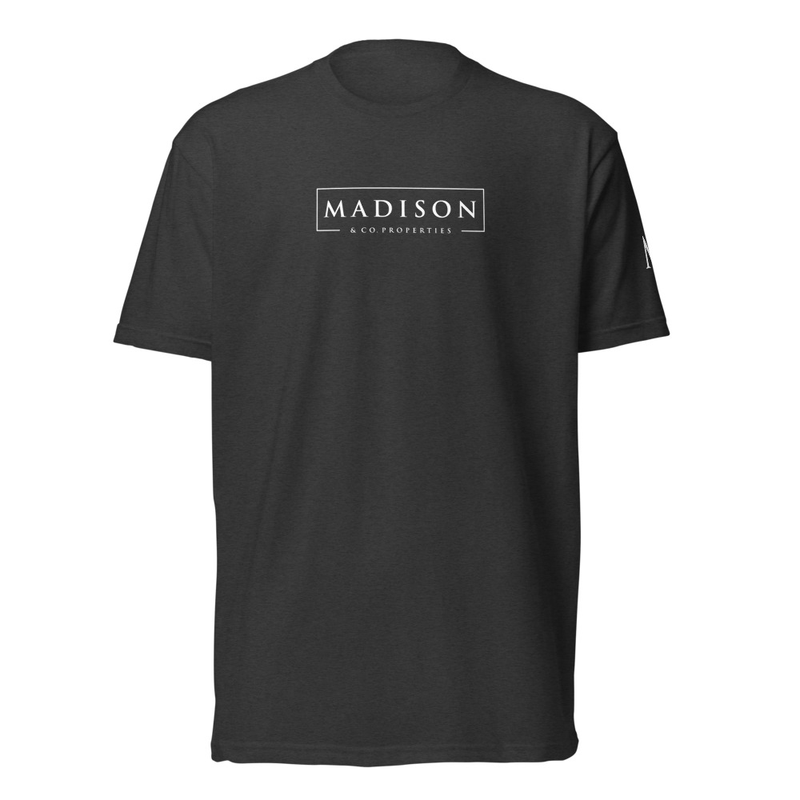 Madison T-Shirt - White – XL, Charcoal