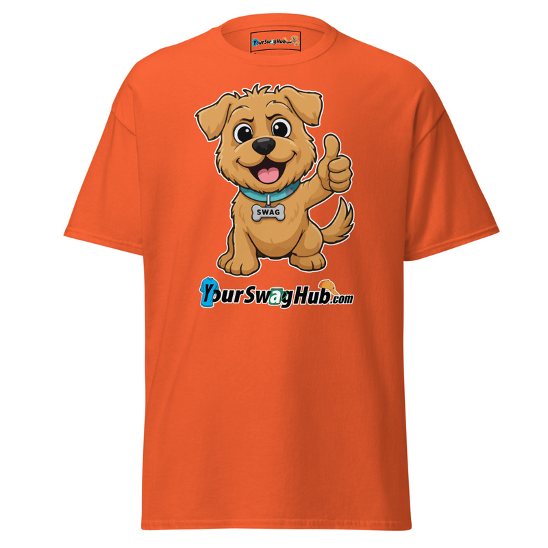 Swag | YourSwagHub.com Thumbs-up Classic Tee – S, Orange