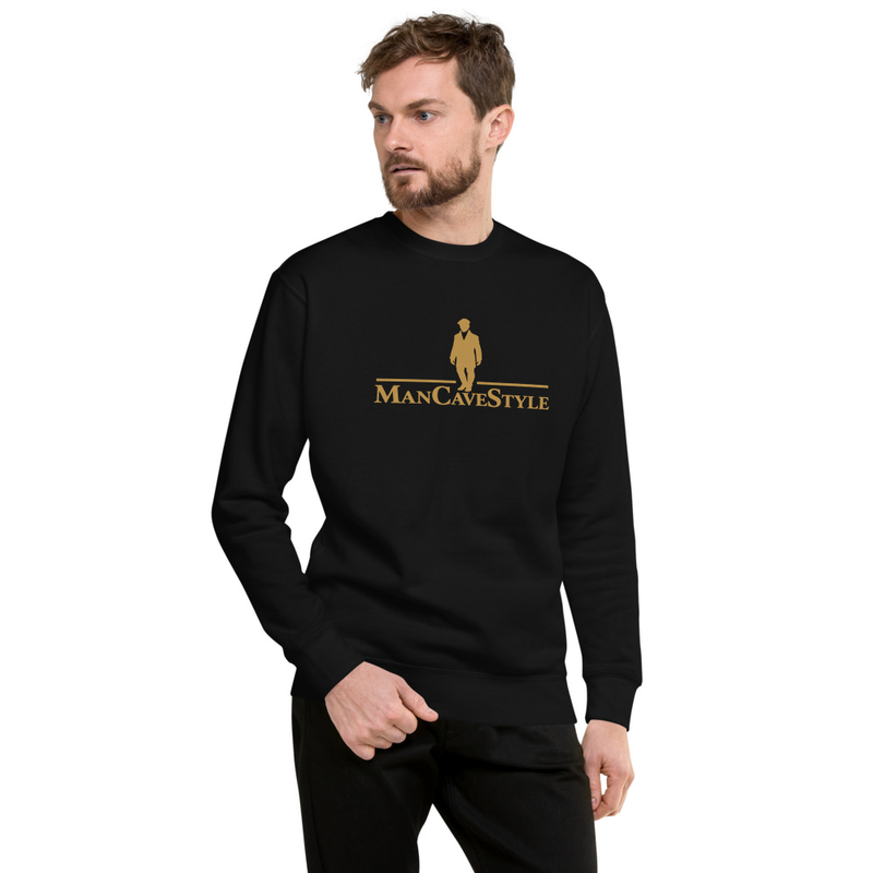 MCS-CORE-002A — ManCaveStyle Signature Crewneck Sweatshirt