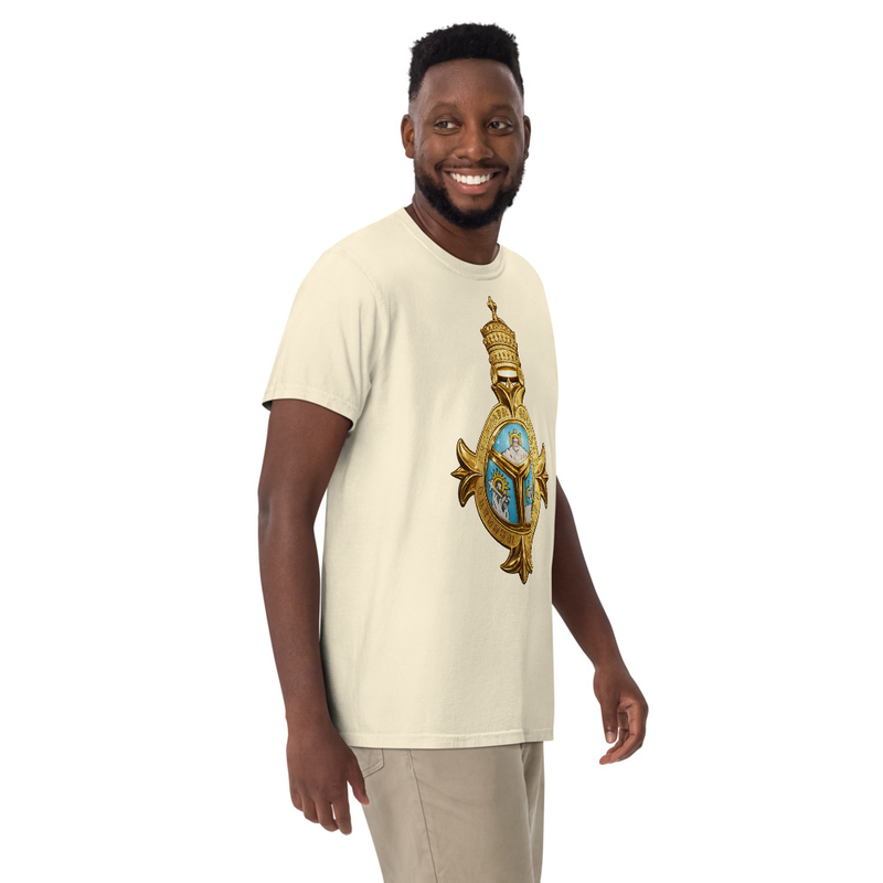 Unisex RTV-HC-0012 - Imperial Order of the Most Holy Trinity (Badge of the Order) garment-dyed heavyweight t-shirt