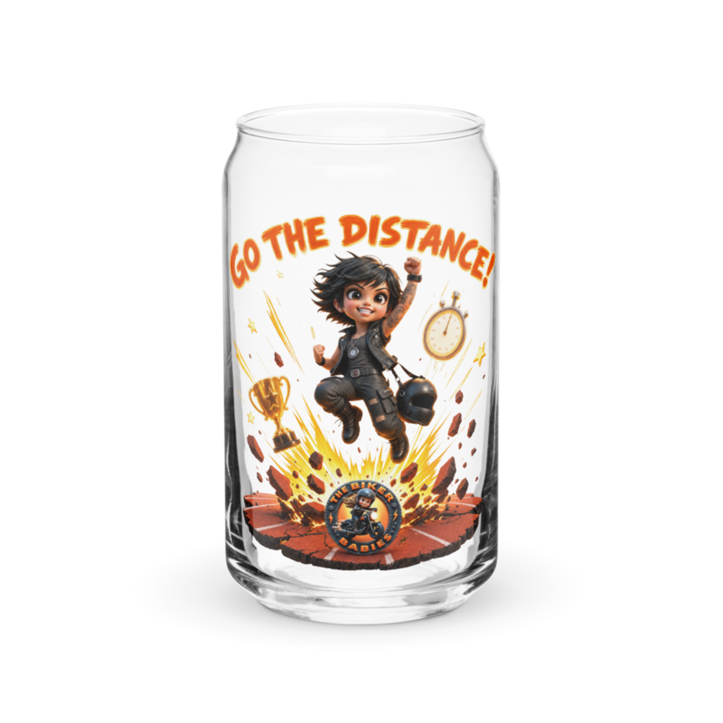 Yara Go The Distance 16oz Can Glass