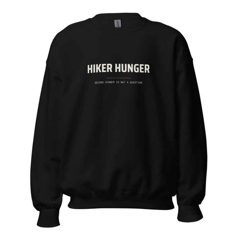 HIKER HUNGER Crewneck mockup