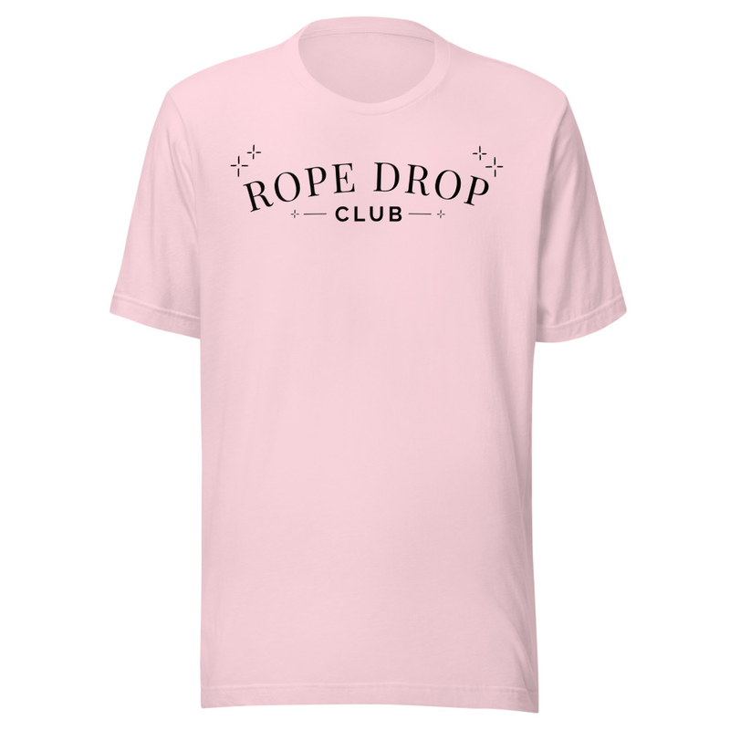 Rope Drop Club Tee – S, Soft Pink
