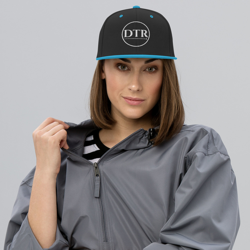Snapback Hat White Logo