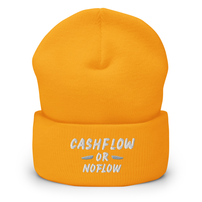 #CashflowOrNoflow Beanie – One size, Gold