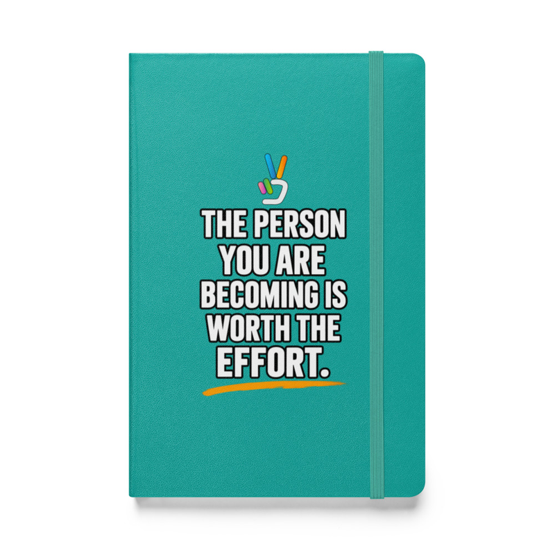 Worth the Effort Notebook – 5.5″×8.5″, Turquoise