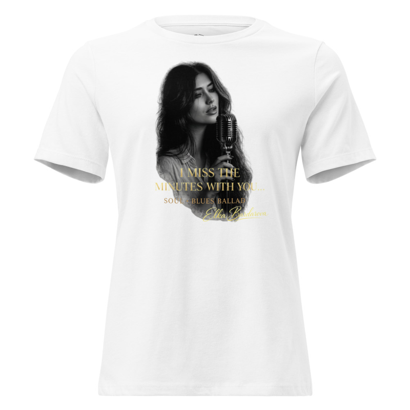 Women's Relaxed T-Shirt "I miss the minutes whit you..."
