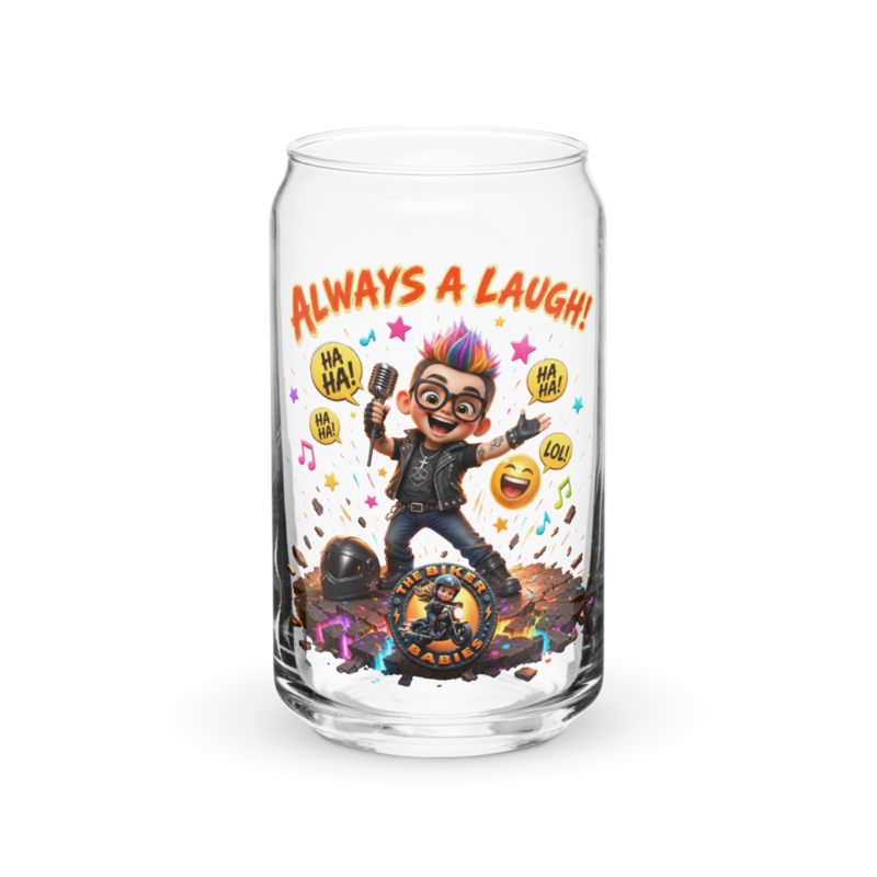 Ethan Always A Laugh 16oz Can Glass