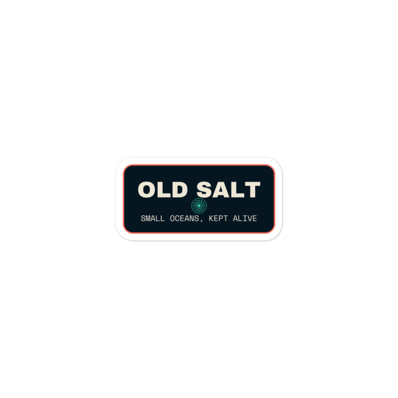 OLD SALT Sticker mockup