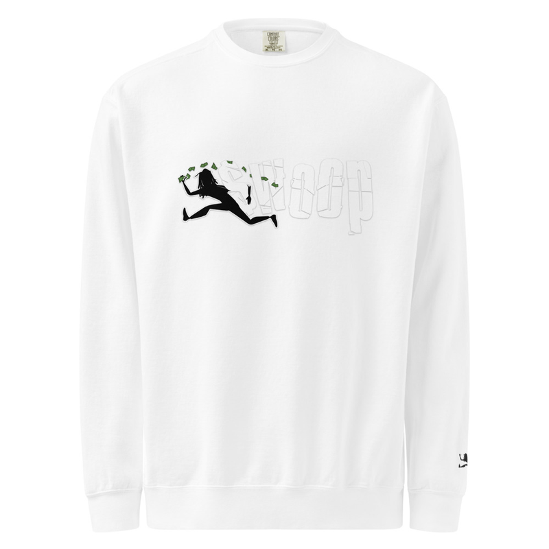 "Go Get Da Money" Sweatshirt – S, White