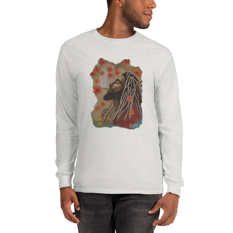 Canna Bliss - Unisex Long Sleeve Shirt – XL, Ash