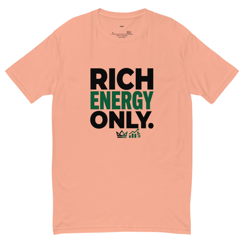 Rich Energy Only Shirt | Motivational Wealth Tee | Soft Cotton | Hustle – Image 3