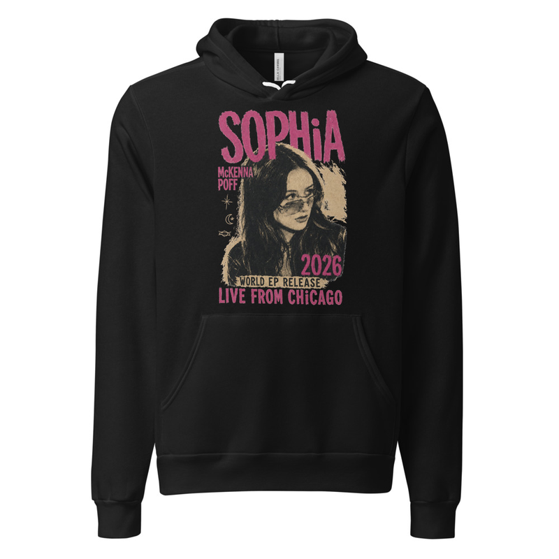 Sophia Vintage Pink Poster Front Only Unisex hoodie