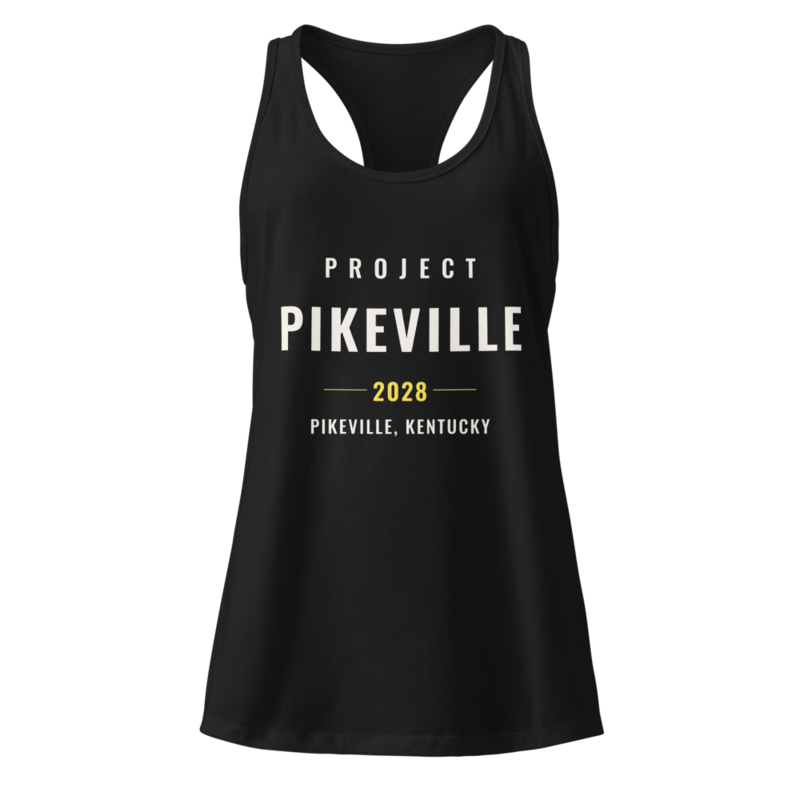Project Pikeville 2028 Racerback Tank (Women's) in Black