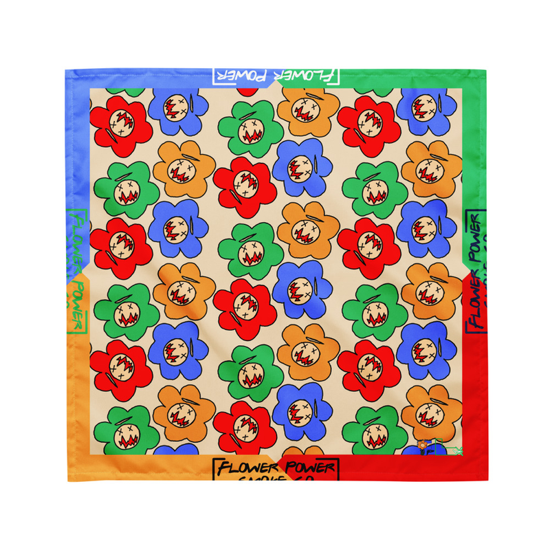[ Flower Power ] Bandana – M, White