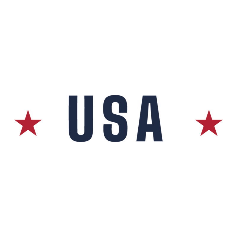 USA star magnet — Size: 4″×4″, Color: White