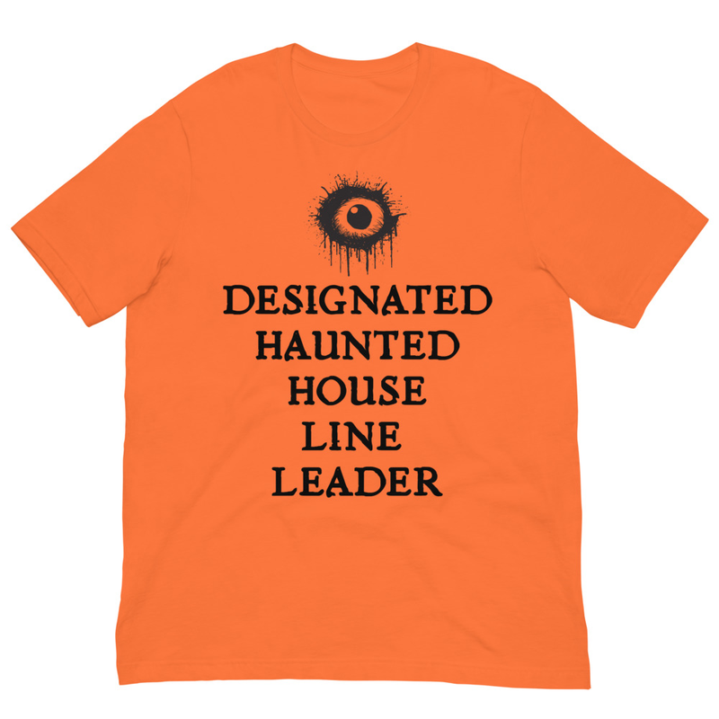 Haunted House Line Leader Tee – XL, Orange