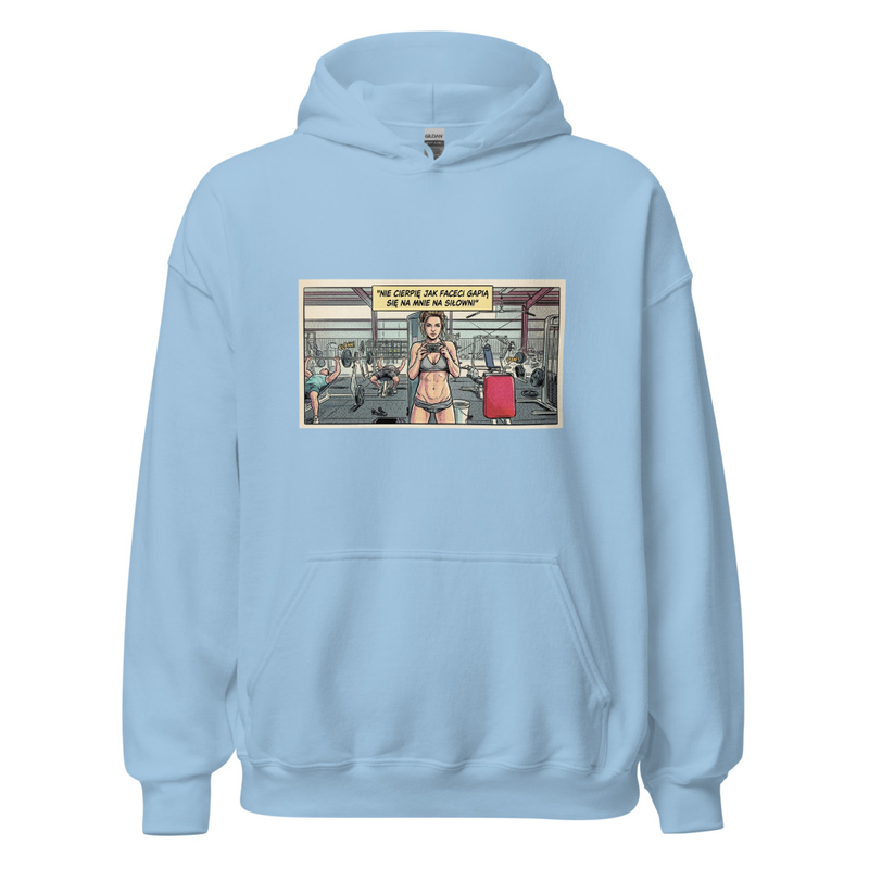 Klasyczna Bluza „Masa Sama Się Nie Zrobi” - kolor Light Blue