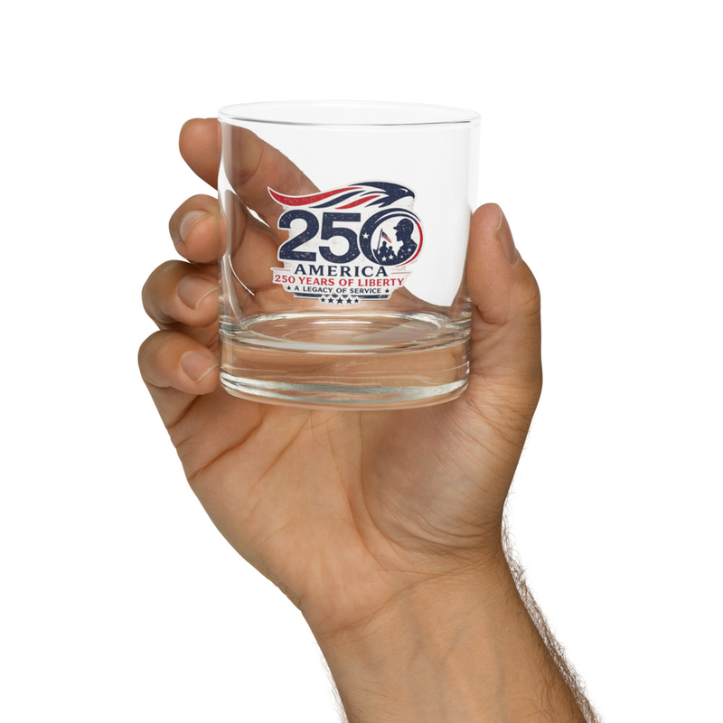 America 250 Tribute 2 Rocks glass