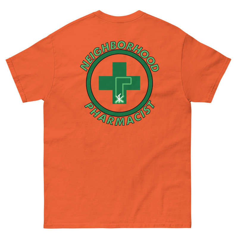 [ Hood Pharmacist ] classic tee – S, Orange