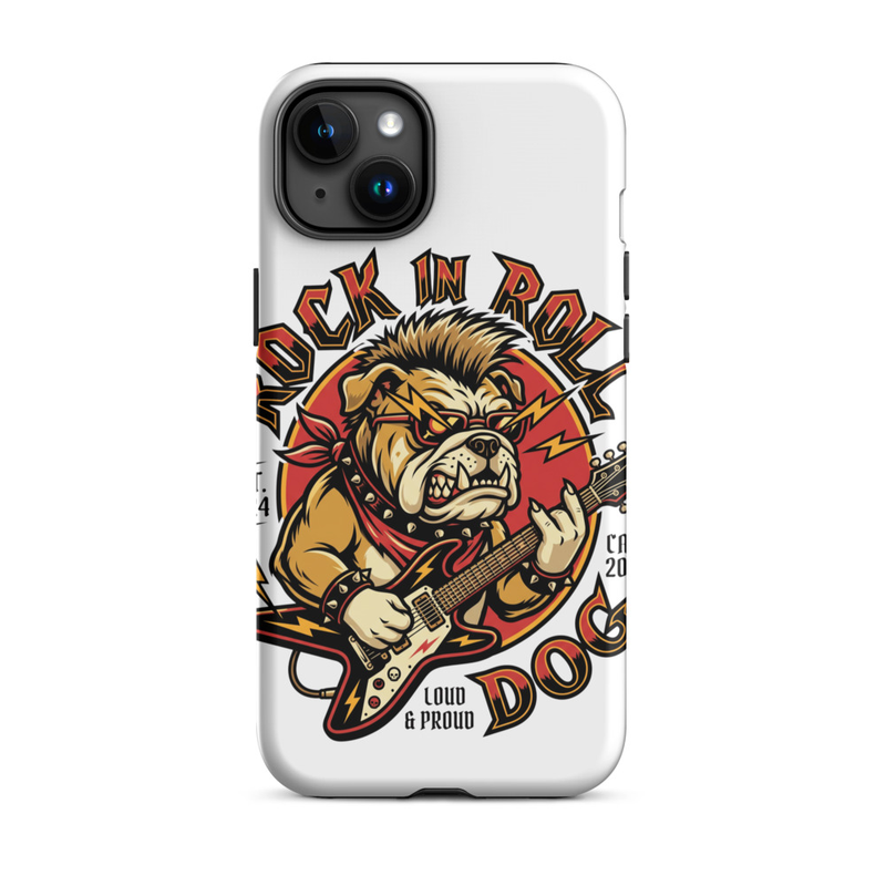 Tough Case for iPhone®: Rock N Roll Dog – iPhone 15 Plus, Matte