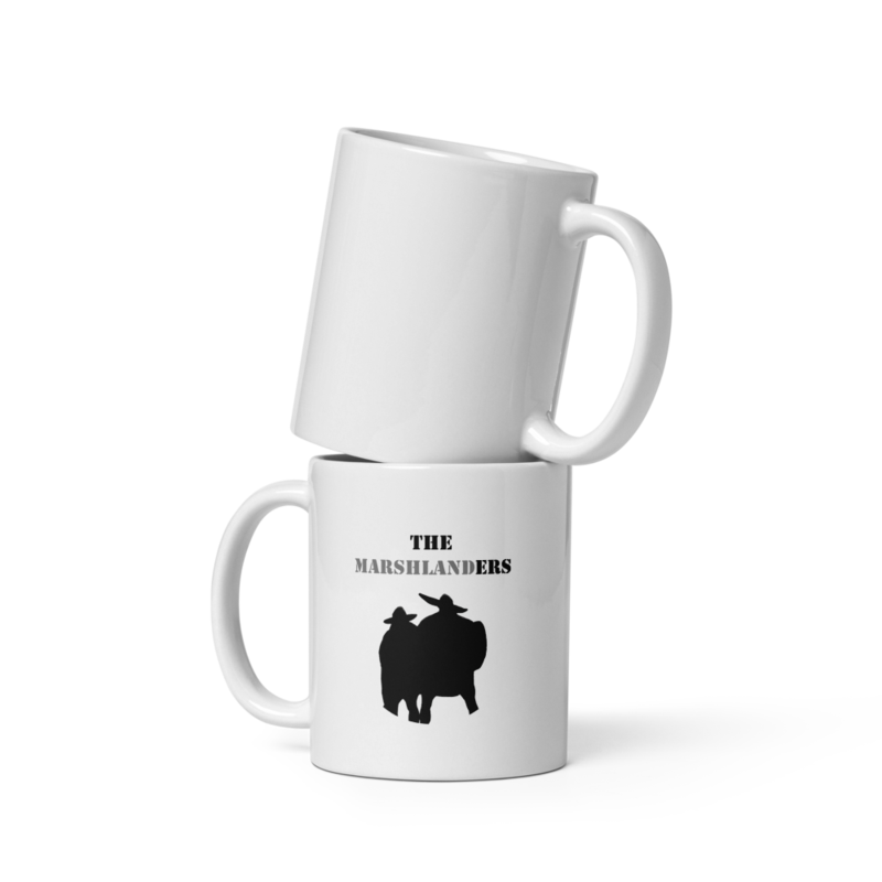 White glossy mug