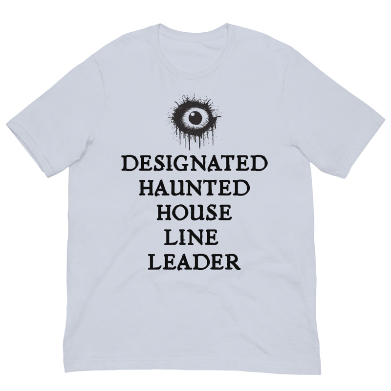 Haunted House Line Leader Tee – 2XL, Light Blue