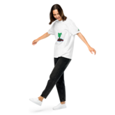 CLE TREE BORN IN THE WOODS Unisex garment-dyed heavyweight t-shirt / White / S