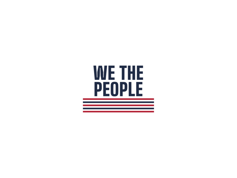 We the People tumbler — Size: 20oz, Color: White