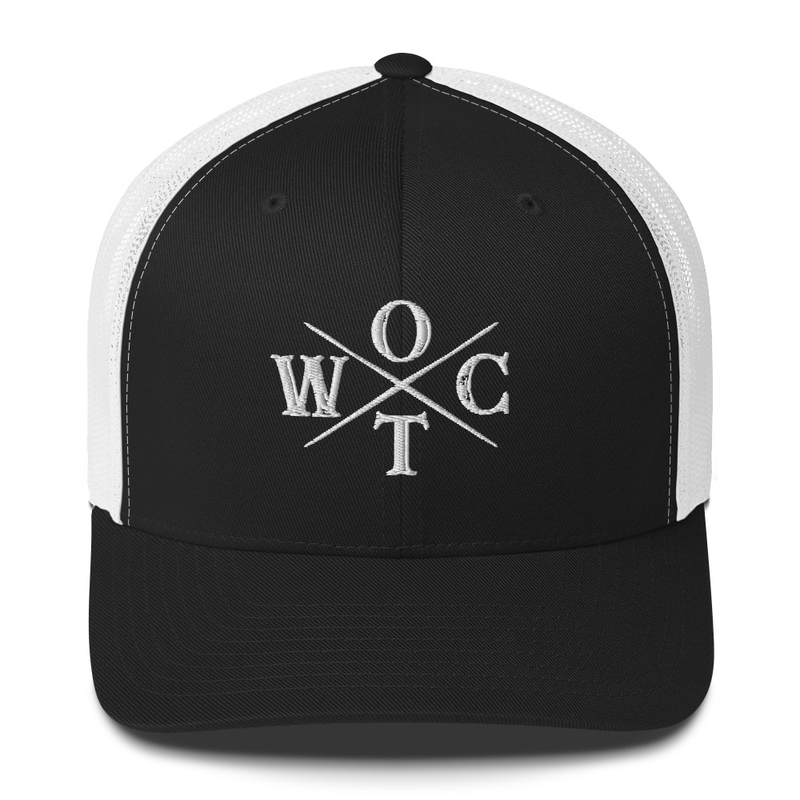 OTWC - Trucker Cap - White Text – One size, Black/ White